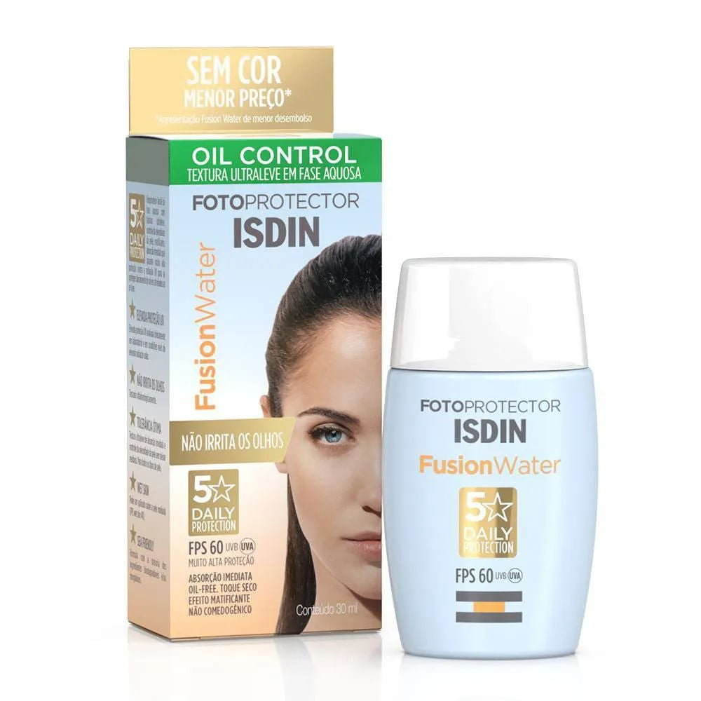 Isdin Protetor Solar Facial Fusion Water Oil Control FPS60 30ml