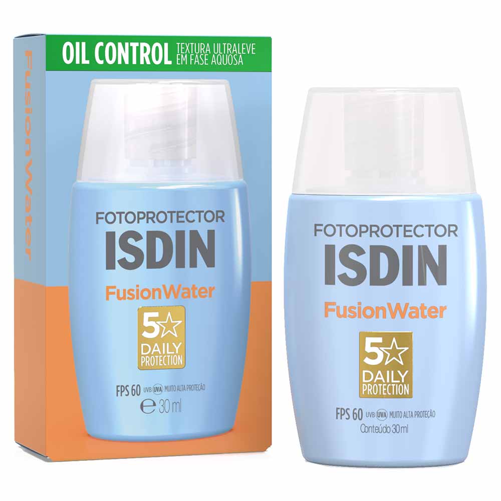Protetor Solar Facial Isdin Fusion Water 5 Stars FPS60 30ml