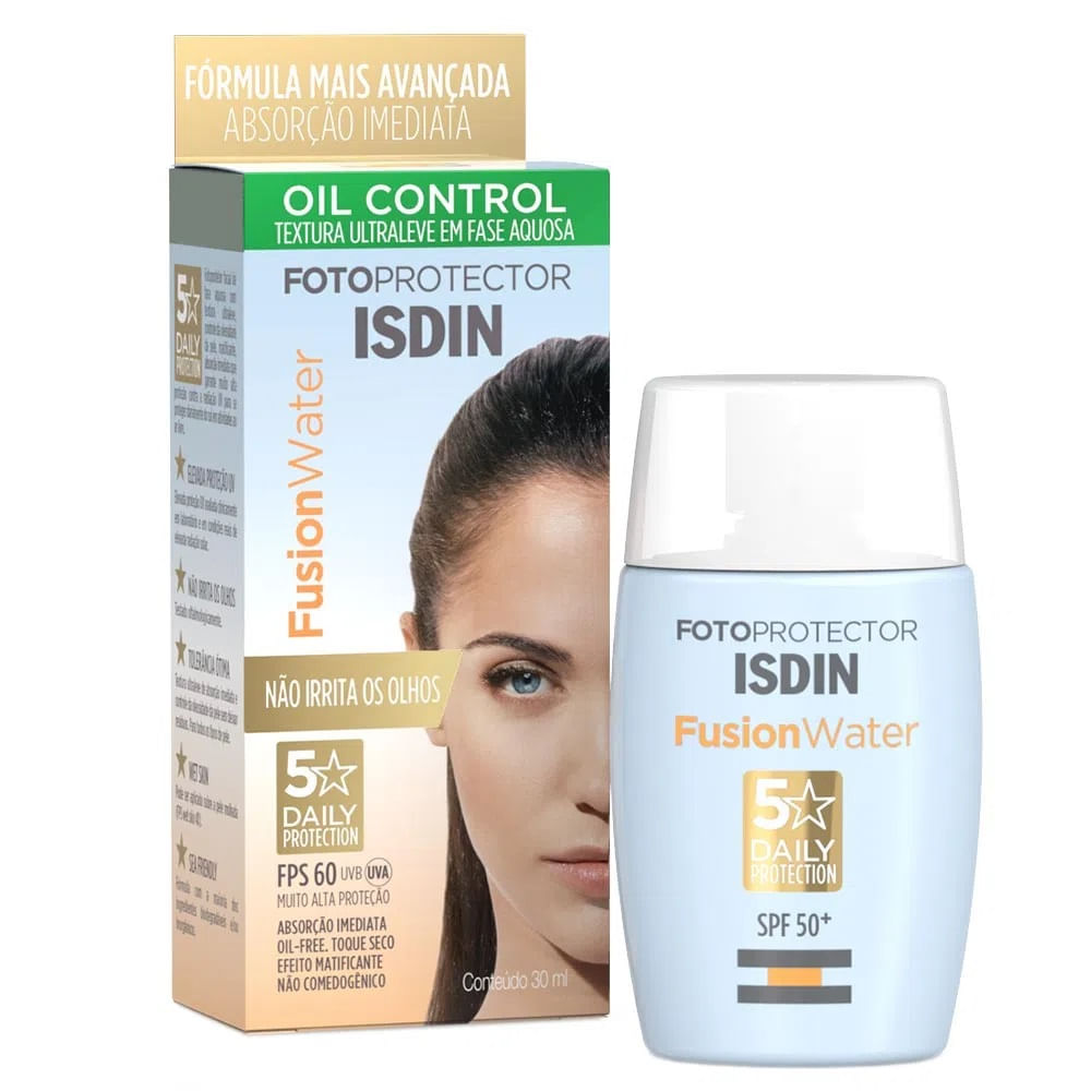 Isdin Fusion Water 5 Stars Kit – 2 Protetores Solares Faciais FPS 60 Kit