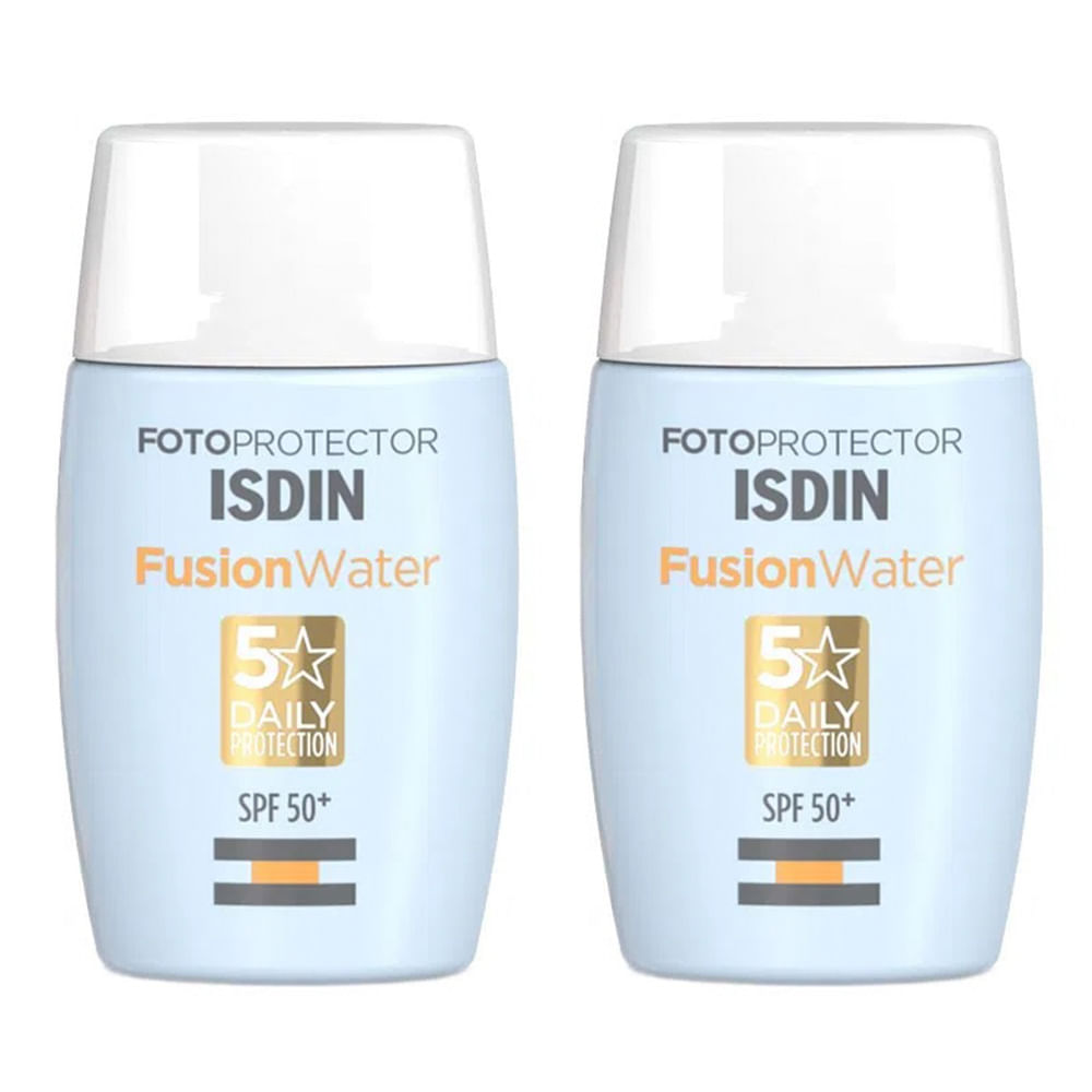 Isdin Fusion Water 5 Stars Kit – 2 Protetores Solares Faciais FPS 60 Kit