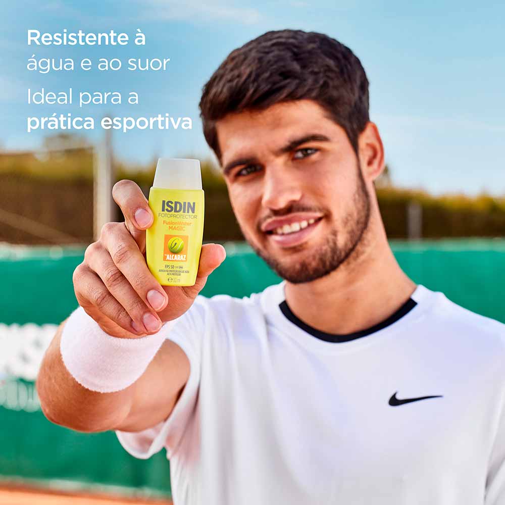Protetor Solar Facial Isdin Fusion Water Magic by Alcaraz FPS 50