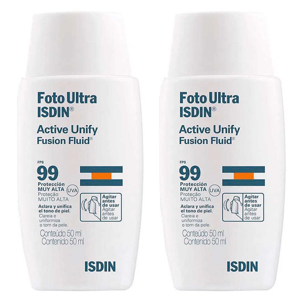 isdin-fotoultra-active-fluid-fps99-kit-com-2-clareadores-faciais-sem-cor