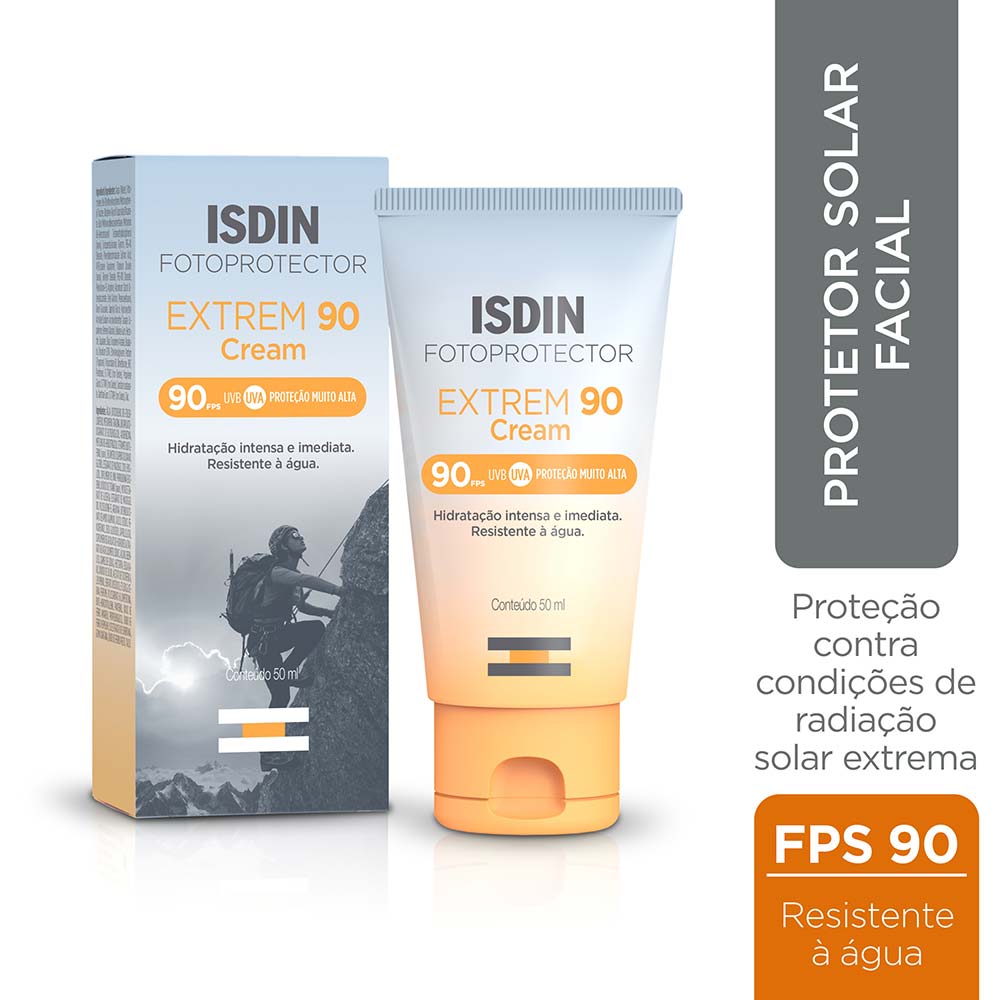 Protetor Solar Facial Alta Proteção ISDIN - Extrem90 FPS90 50ml