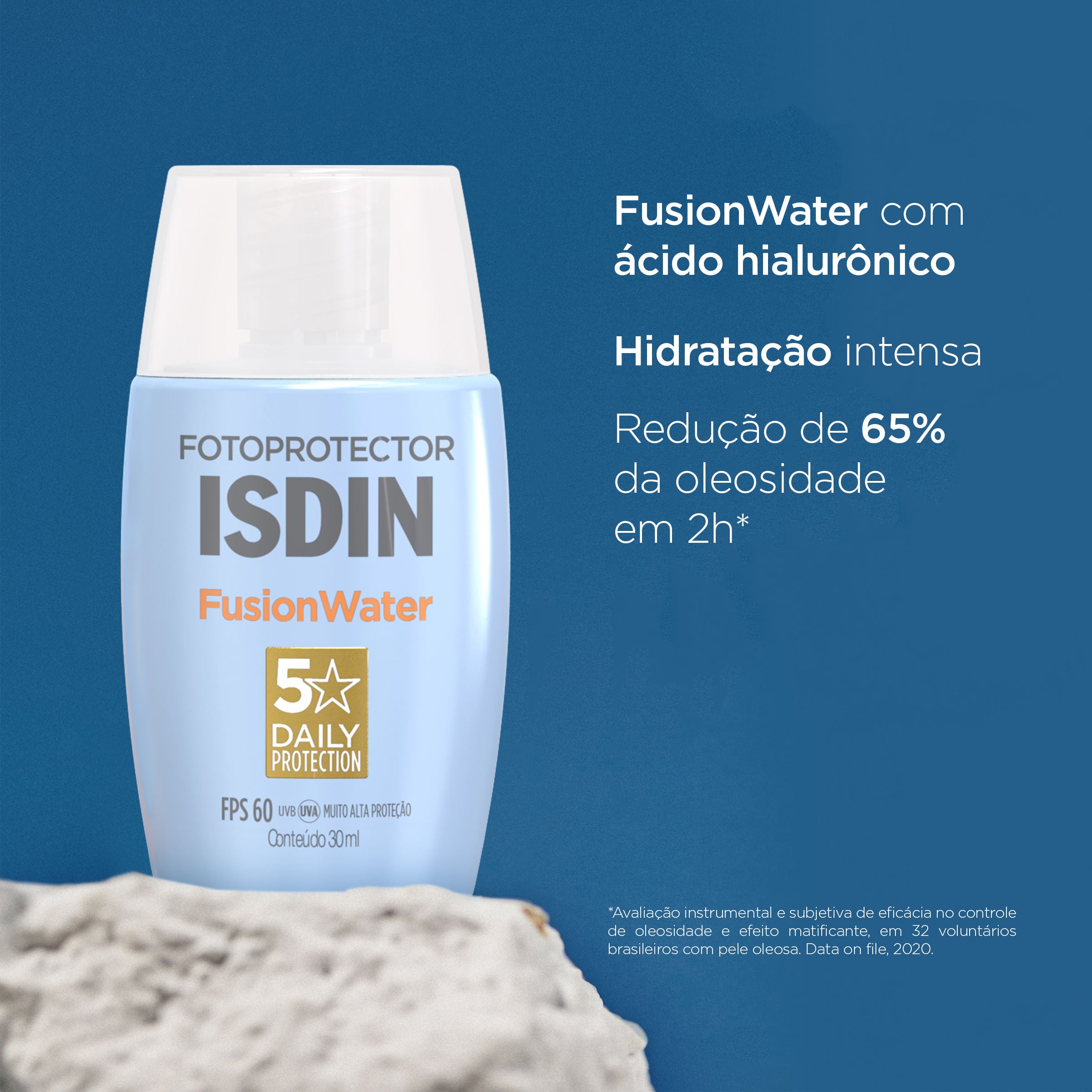 Protetor Solar Facial Isdin Fusion Water 5 Stars FPS60 30ml