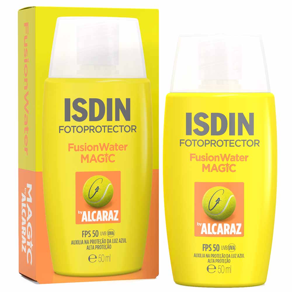Protetor Solar Facial Isdin Fusion Water Magic by Alcaraz FPS 50